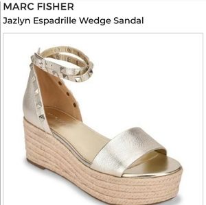 Marc fisher espadrille wedge sandals heels